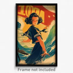 Brazilian Movie Poster - Girl Feeling Frustrated, Hard To Find Sailor Dress