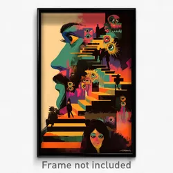 Mexican Movie Poster - Worn Ramp (Mexico Psychedelic Art Retro Film Print)
