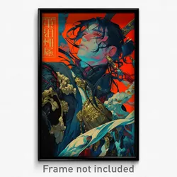 Chinese Movie Poster - Man Feeling Hopeless, Glaring Black Armor (Art Print)