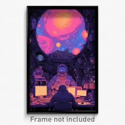 Movie Art Poster - Small Boiler Room (Psychedelic Retro Weird Film Print)