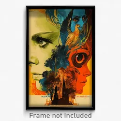 French Movie Poster - Modest Hutch (France Psychedelic Art Retro Film Print)