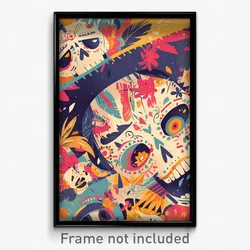 Mexican Movie Poster - Dreary Parish (Mexico Psychedelic Art Retro Film Print)