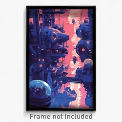 Movie Art Poster - Rubbery Shipyard (Psychedelic Retro Weird Film Print)