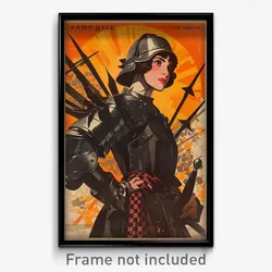 Spanish Movie Poster - Woman Feeling Undermined, Wooden Armor (Spain Art Print)