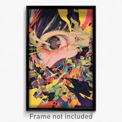 Art Poster - Worn Opening (Psychedelic Trippy Weird 11x17 Cartoon Print)