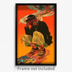Spanish Movie Poster - Man Feeling Trust, Urban Footwear Bow (Spain Art Print)
