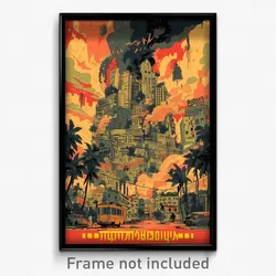 Russian Movie Poster - Silly Indian City (Russia Retro Film Art Print)