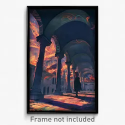 Art Poster - Curvy Cloister (Psychedelic Trippy Weird 11x17 Cartoon Print)