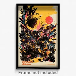 French Movie Poster - Dim Demesne (France Psychedelic Art Retro Film Print)