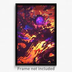 Art Poster - Nocturnal Nebula (Psychedelic Trippy Weird 11x17 Cartoon Print)