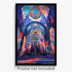 Art Poster - Acclaimed Nave (Psychedelic Trippy Weird 11x17 Print)