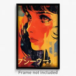 Icelandic Movie Poster - Woman Feeling Unsure, Outstanding String (Art Print)