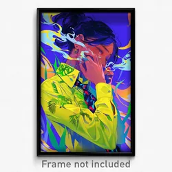 Anime Art Poster - Woman Feeling Envy Wearing Oddball Necktie (Print)
