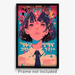 Thai Movie Poster - Girl Feeling Ambivalence, Well Made Blue Necktie (Art Print)
