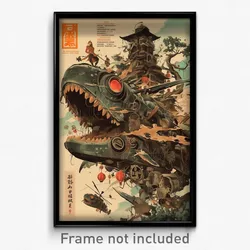 Vietnamese Movie Poster - Frightening Spaceship (Vietnam Retro Film Art Print)