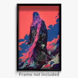 Movie Art Poster - Man Feeling Infatuation, Livid Pink Scarf (Retro Film Print)