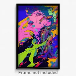 Anime Art Poster - Boy Feeling Desire Wearing Green Neck Ribbon (Print)