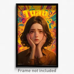 Thai Movie Poster - Girl Feeling Apathy, Well To Do Brown Vest (Art Print)