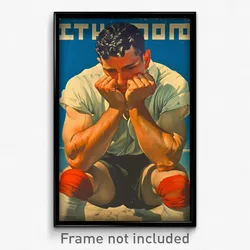 Hebrew Movie Poster - Man Feeling Disgruntled, Stimulating White Legwear (Print)