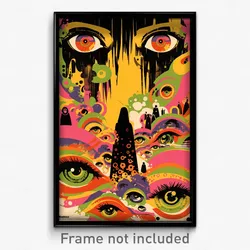 Mexican Movie Poster - Tidy Eggs (Mexico Psychedelic Art Retro Film Print)