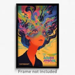 French Movie Poster - Woman Feeling Astonished, Strange Crop Top Overhang