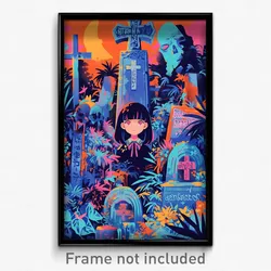 Thai Movie Poster - Adorable Graveyard (Thailand Retro Film Art Print)