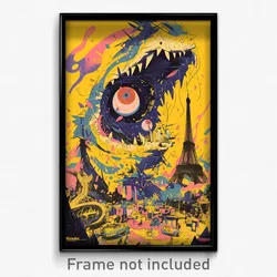 French Movie Poster - Rough Tabernacle (France Psychedelic Art Retro Film Print)