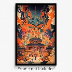Chinese Movie Poster - Thin Barcelona (China Psychedelic Art Retro Film Print)