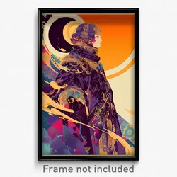Hebrew Movie Poster - Woman Feeling Mixed Up, Sophisticated Armor (Art Print)