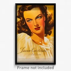 German Movie Poster - Man Feeling Miserliness, Velvety White Dress (Art Print)