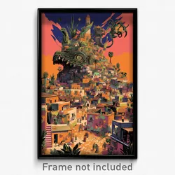 Mexican Movie Poster - Gray German City (Mexico Retro Film Art Print)