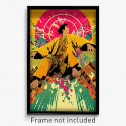 Movie Art Poster - Man Feeling Enlightened, Flamboyant Short Kimono (Film Print)