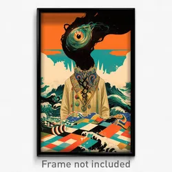 Spanish Movie Poster - Dizzying Chateau (Spain Psychedelic Art Retro Film Print)