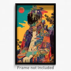 Bollywood Movie Poster - Accurate Rill (India Retro Hindi Film Art Print)