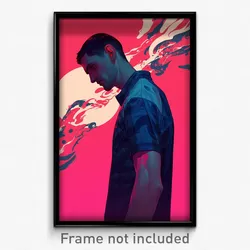 French Movie Poster - Man Feeling Gloomy, Taut Gym Shirt (France Film Art Print)