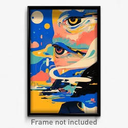 Art Poster - Distant Dump (Psychedelic Trippy Weird 11x17 Print)