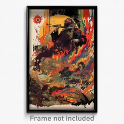 Spanish Movie Poster - Unnatural Bonfire (Spain Retro Film Art Print)