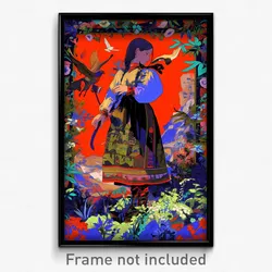Art Poster - Red Passage (Psychedelic Trippy Weird 11x17 Print)