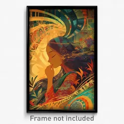 Bollywood Movie Poster - Ample Pizza (India Retro Hindi Film Art Print)