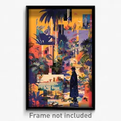 German Movie Poster - Musty Avenue (Germany Psychedelic Art Retro Film Print)
