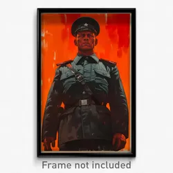 Icelandic Movie Poster - Man Feeling Woe, Sturdy Police Uniform (Art Print)