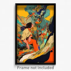 Art Poster - Dangerous Drawing (Psychedelic Trippy Weird 11x17 Cartoon Print)