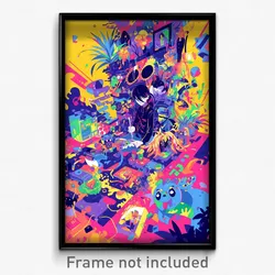 Art Poster - Candid Labyrinth (Psychedelic Trippy Weird 11x17 Print)