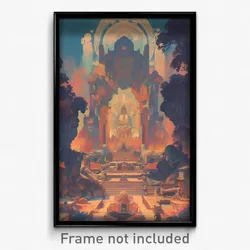 Vietnamese Movie Poster - Flamboyant Temple (Vietnam Retro Film Art Print)