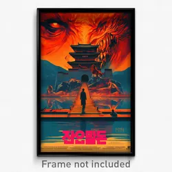 Korean Movie Poster - Neglected Chateau (Korea Psychedelic Art Retro Film Print)
