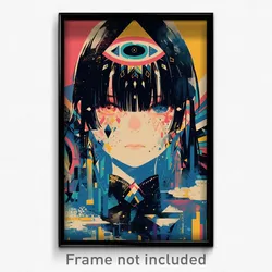Movie Art Poster - Girl Feeling Self Respecting, Exotic Black Jacket (Print)