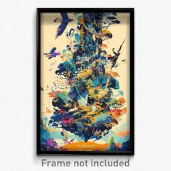 French Movie Poster - All Over The Place Tundra (France Retro Film Art Print)
