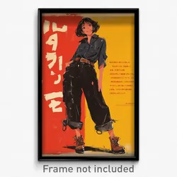 Thai Movie Poster - Girl Feeling Delighted, Well Worn Ankle Lace Up (Art Print)