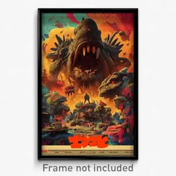 Chinese Movie Poster - Dark Outpost (China Psychedelic Art Retro Film Print)