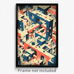 Icelandic Movie Poster - Monumental Brazilian City (Iceland Film Art Print)